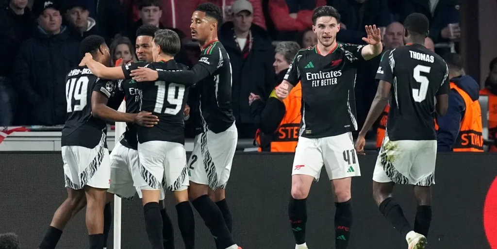 Devastante Arsenal, PSV umiliato in Olanda. A segno anche Calafiori