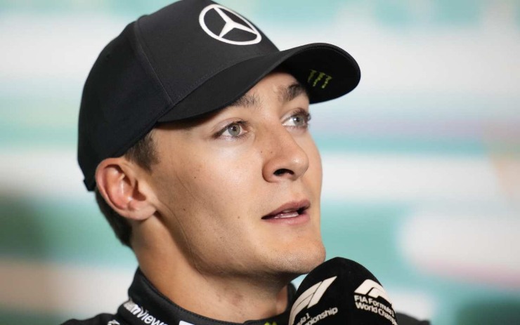 Il pilota della Mercedes George Russell