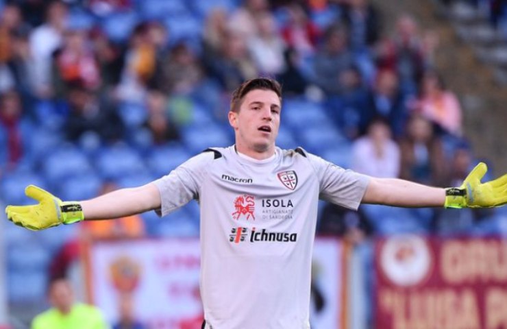 L'ex portiere del Cagliari Alessio Cragno