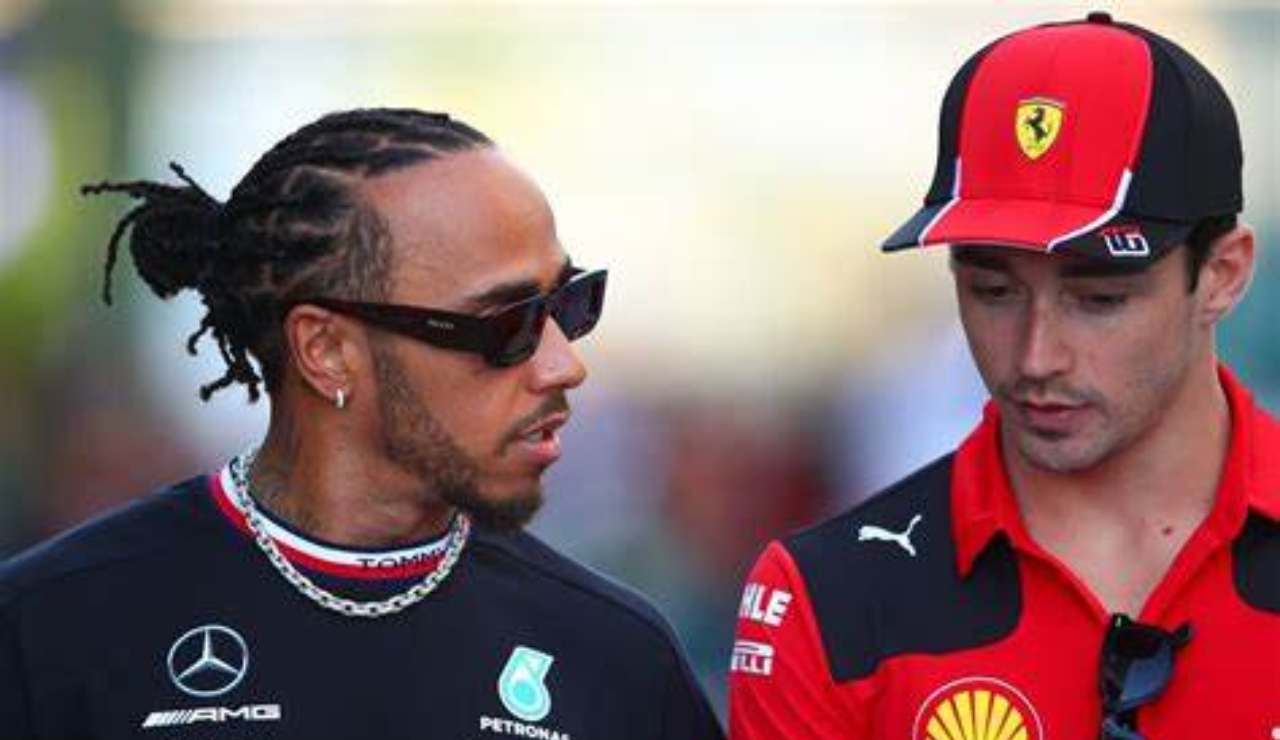 Lewis Hamilton e Charles Leclerc